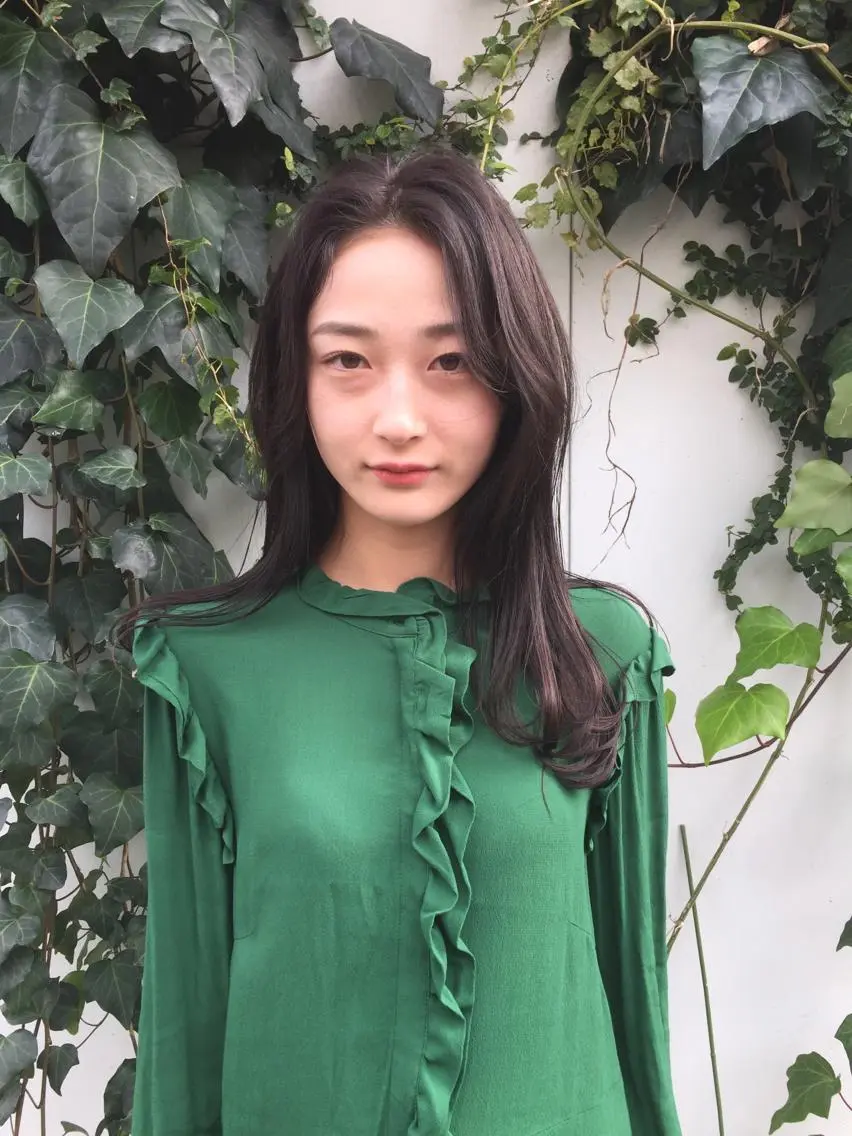 セミロング 切りっぱなしボブ セミロングパーマ アッシュ ボブ 外国人風カラー ショート職人 美容師【KENTA】のヘアスタイル
