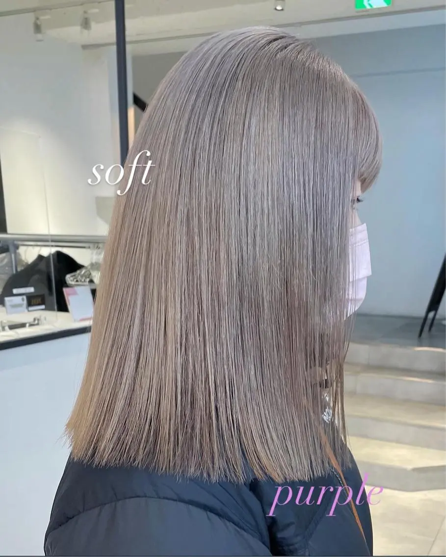 カラー ヘアカラー 🎀ボブ+ハイトーン シュカ👶🏻のヘアスタイル