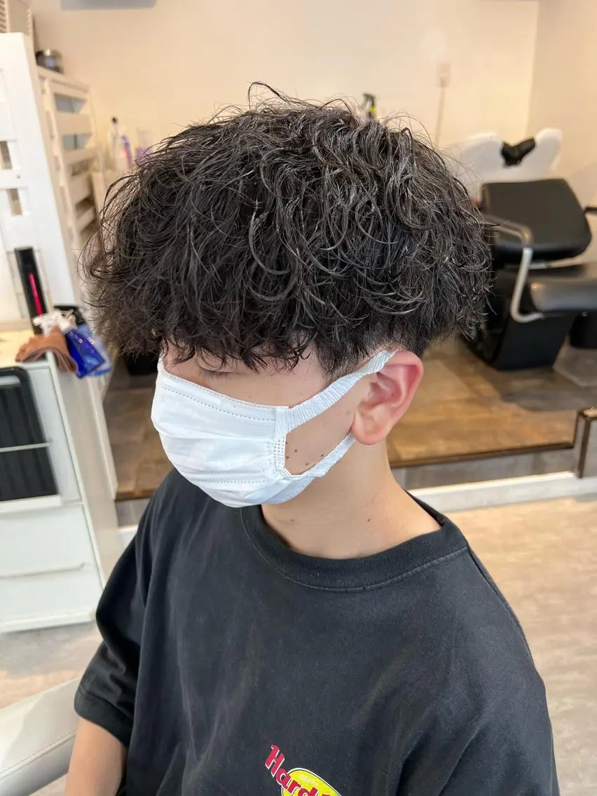 パーマ メンズ メンズパーマ 波巻きパーマ カット パーマ 町田No.1パーマ 特化✂︎小杉澪生のヘアスタイル