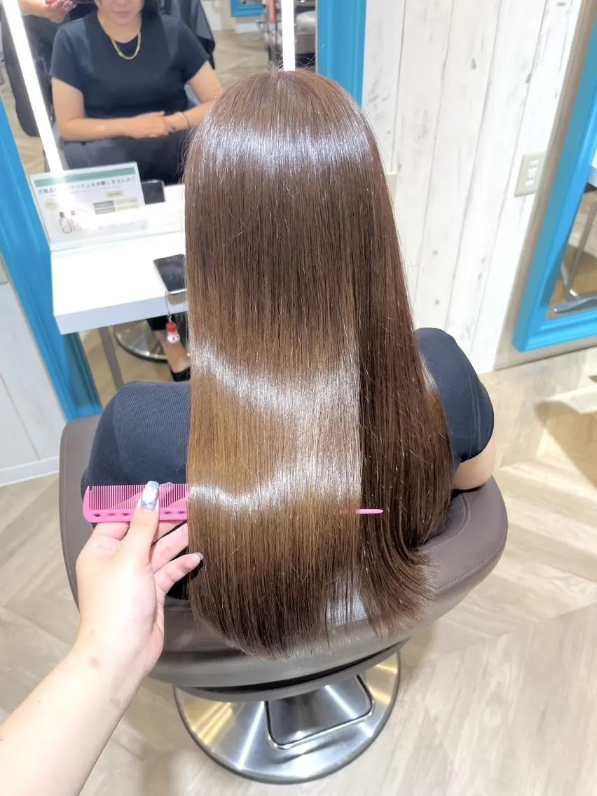 ロング カラー レイヤー 髪質改善 fiti横須賀中央のヘアスタイル
