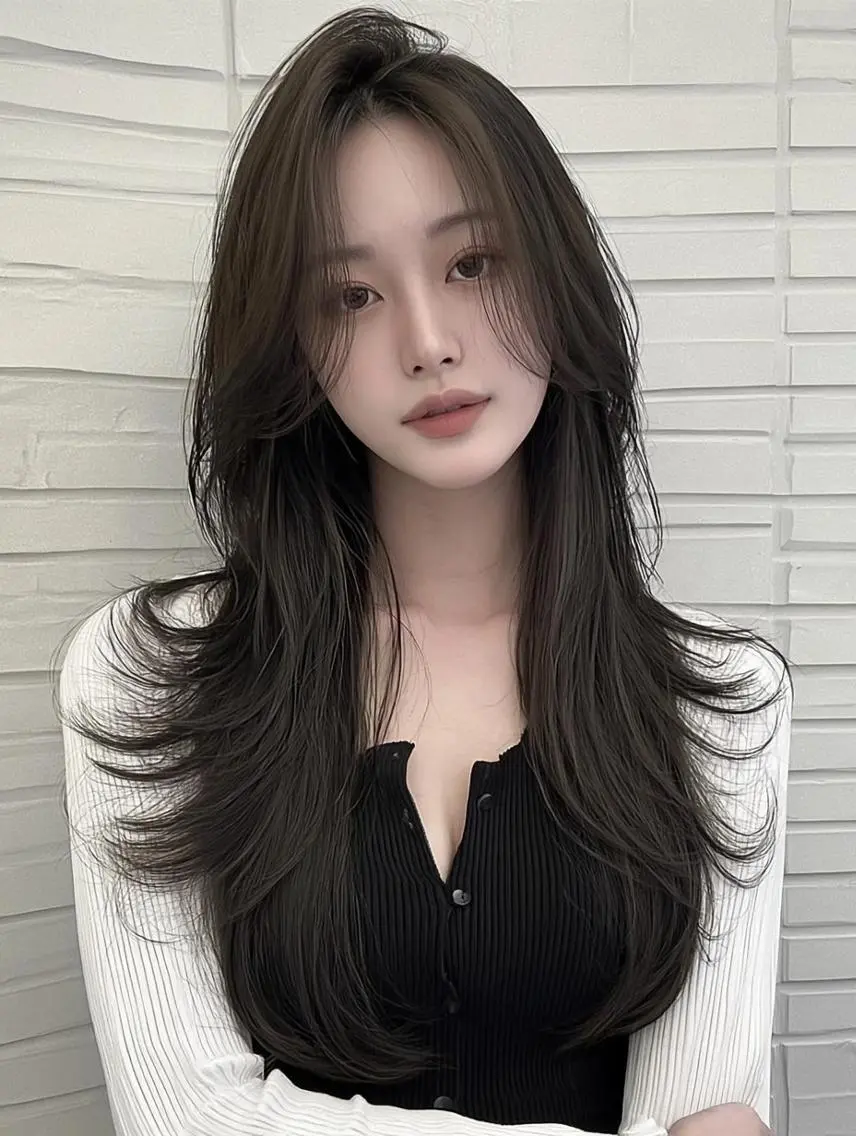 セミロング デート レイヤーカット 似合わせカット カット ヘアカラー トリートメント りきと🌈髪質改善/ 秋髪/艶カラーのヘアスタイル
