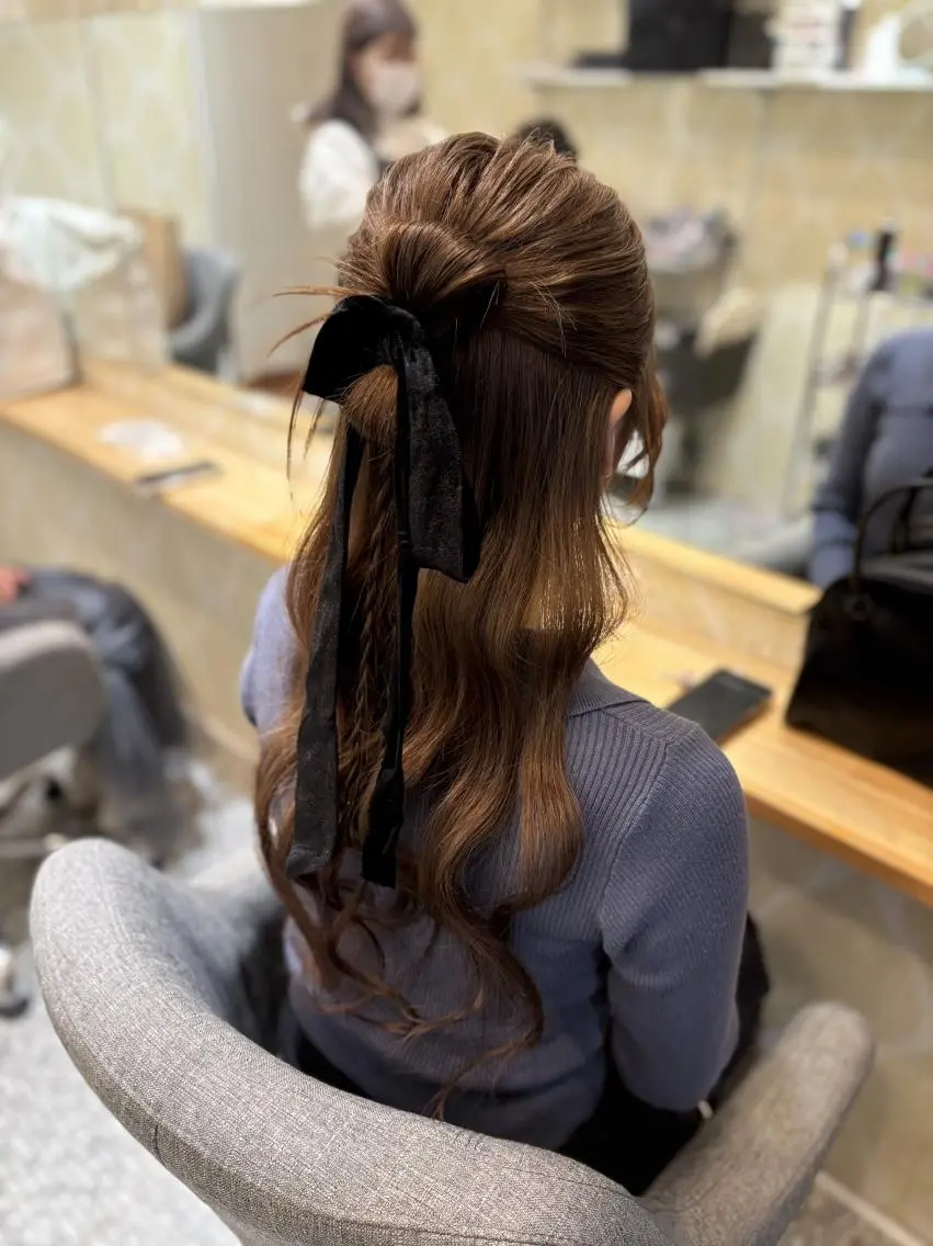 ヘアアレンジ ヘアセット天神駅直結 jrメンバーairaのヘアスタイル