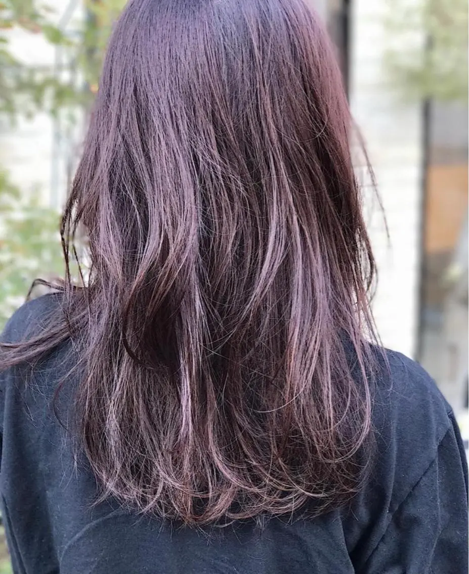 セミロング カラー 縮毛矯正/レイヤー taiga🧡のヘアスタイル