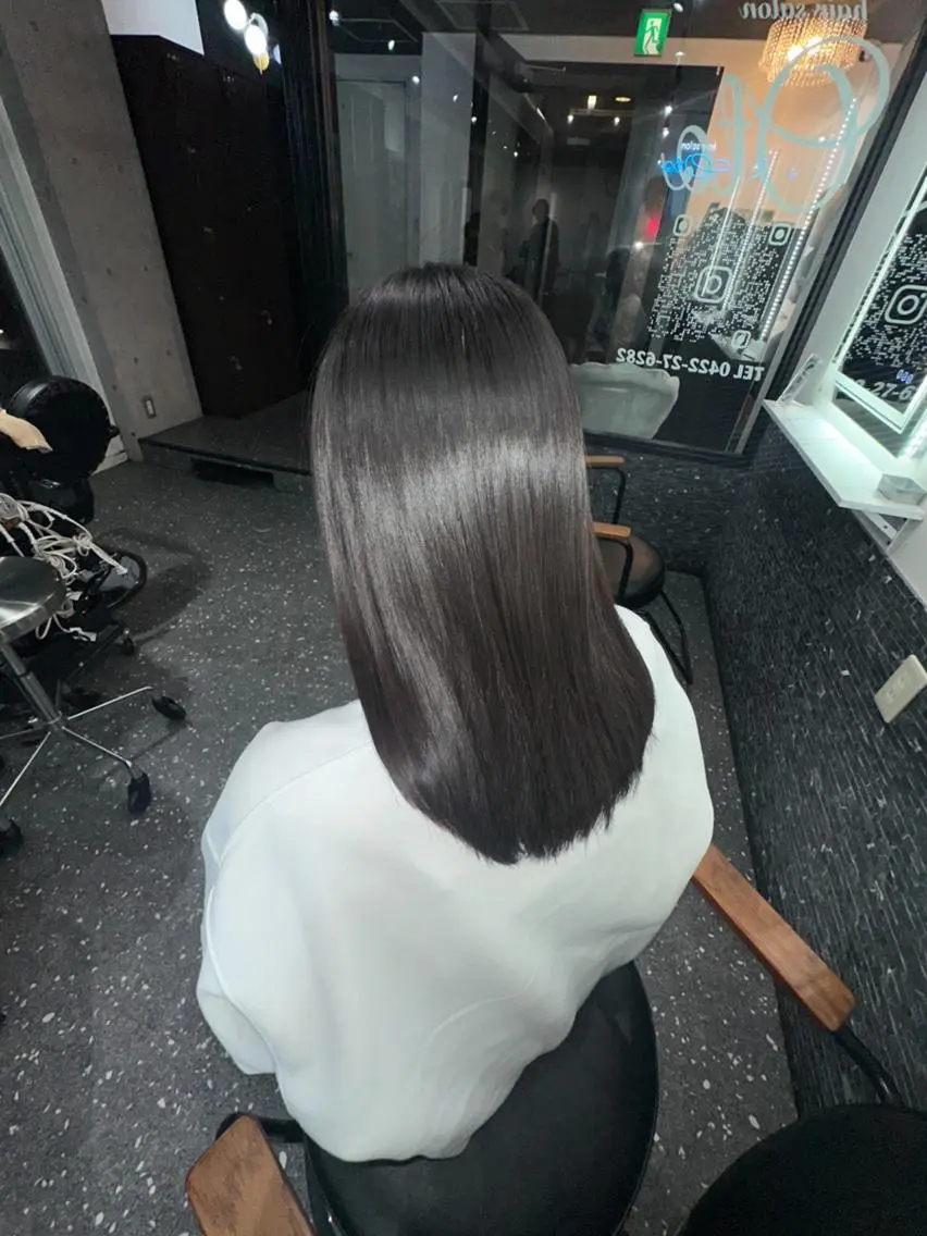 ロング カラー カット ヘアカラー 縮毛矯正 トリートメント 髪質改善⭐️縮毛矯正 中野⭐️Rinaのヘアスタイル