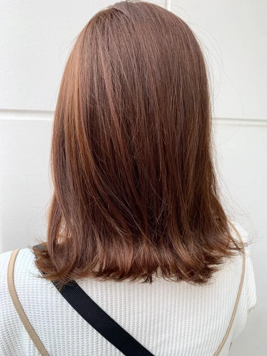 ミディアム カラー 初めてでも失敗しない 透明感カラー　Miiのヘアスタイル