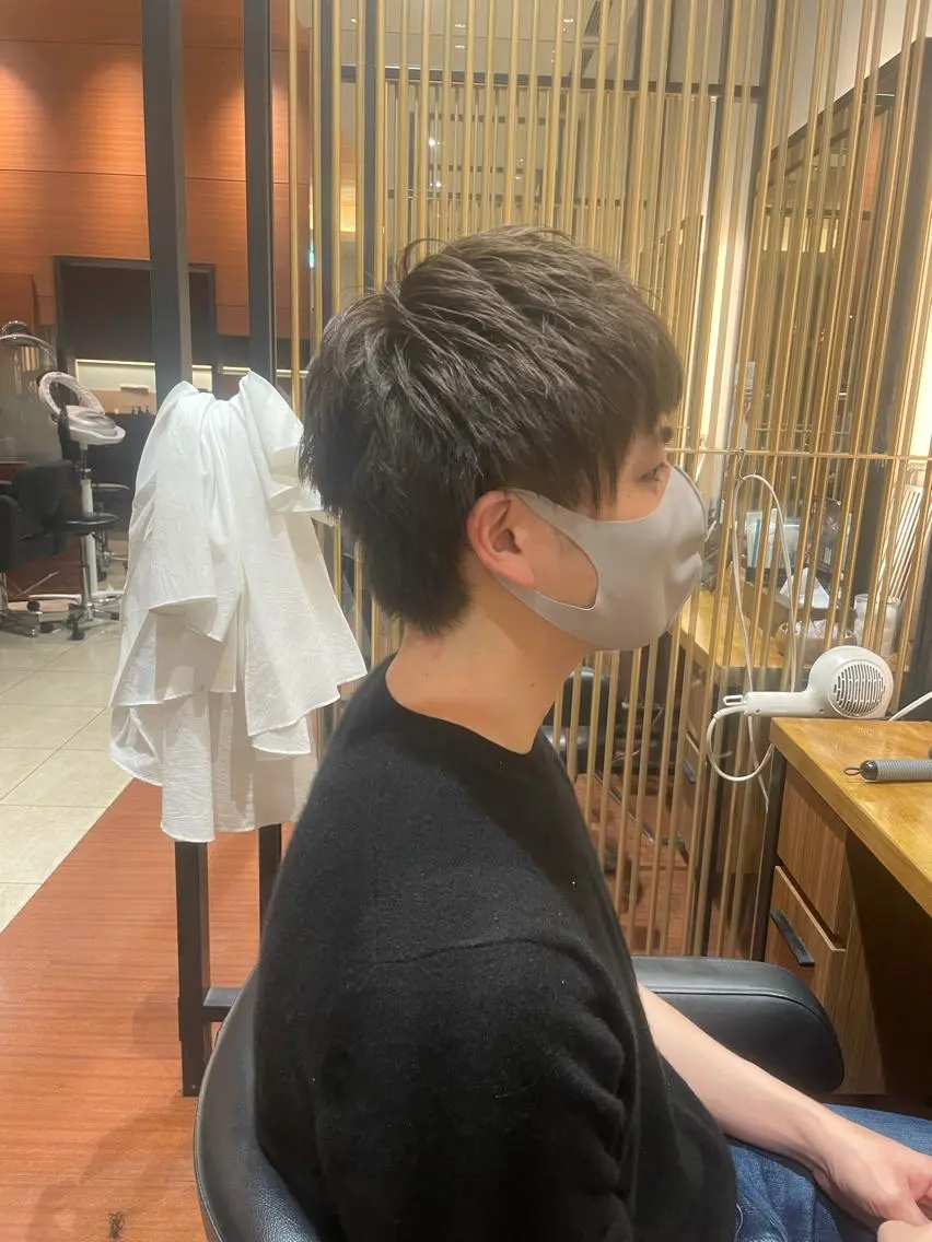 ショート メンズ 髙田 千華 髪質改善ストレートのヘアスタイル