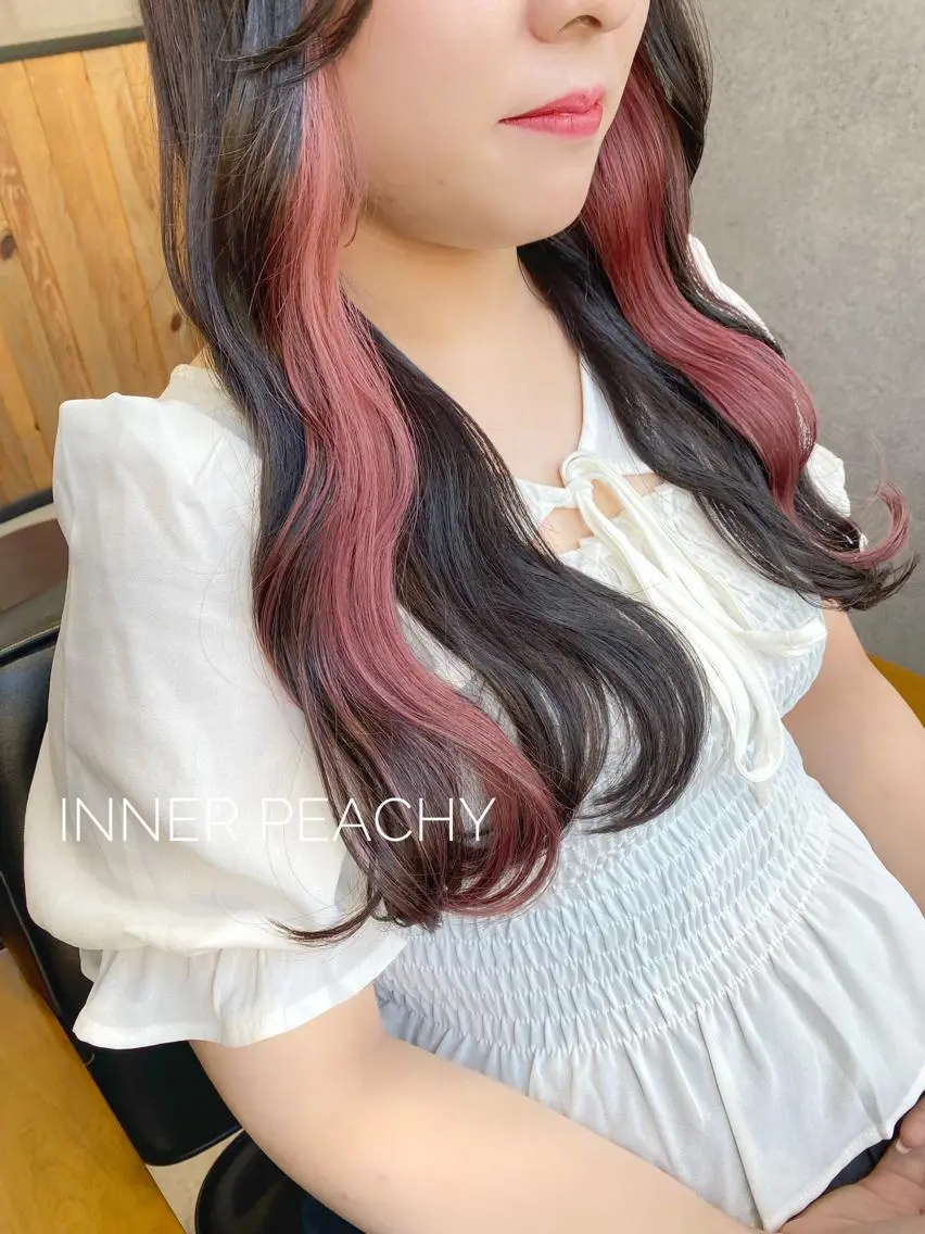 ロング カラー ブリーチ ケアブリーチ 髪質改善 ヨシンモリ 韓国風ヘア YUKA🐻‍❄️ 🎀当日予約ok/のヘアスタイル