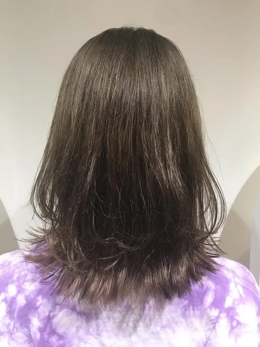 ミディアム カラー fuchigami suzunoのヘアスタイル