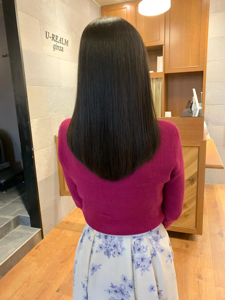 セミロング 開發 智也のヘアスタイル