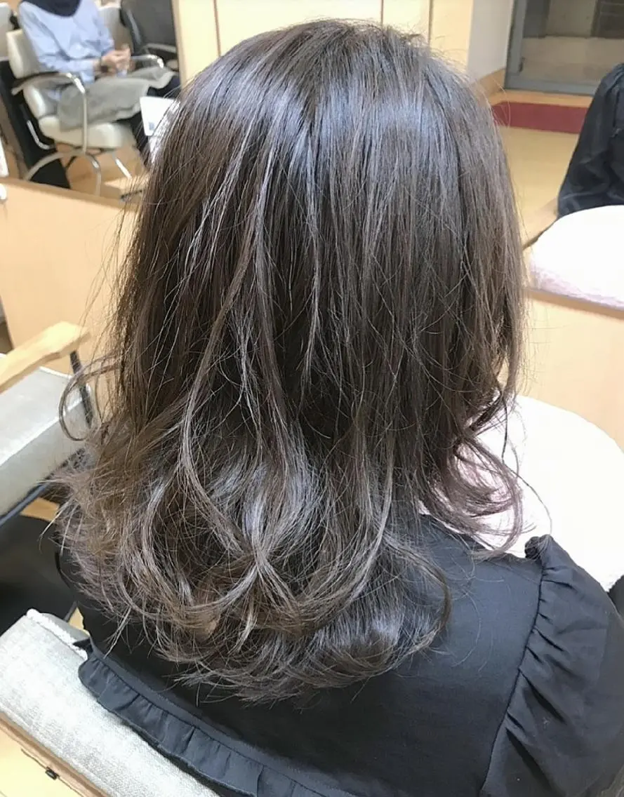 セミロング アッシュ MARRON 🍊mihoのヘアスタイル