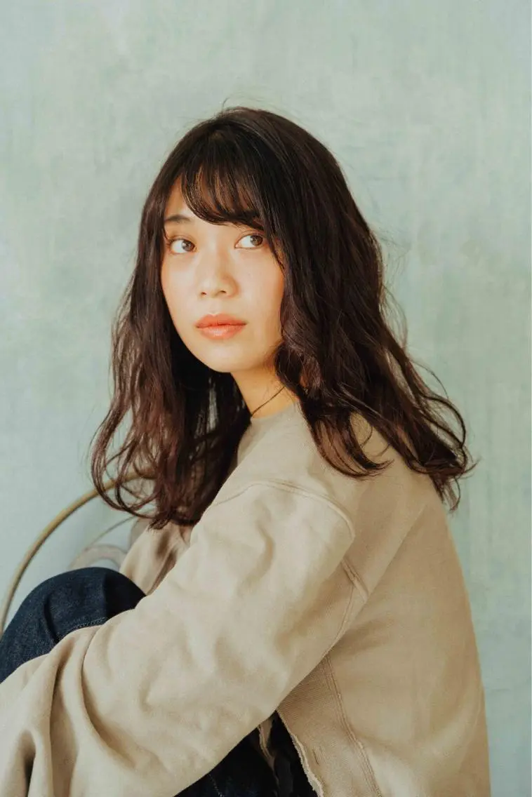 セミロング カラー パーマ ヘアアレンジ メンズ キッズ ネイル マツエク・マツパ メンズウルフカット アディクシーカラー 透明感カラー ボブ ウルフカット 藤井 仁紀のヘアスタイル
