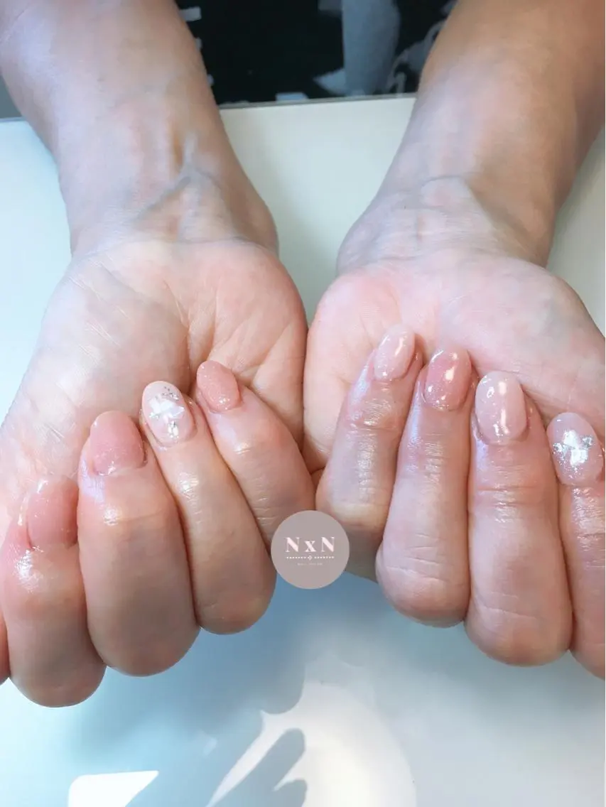 ネイル ジェルネイル ぷっくりネイル nail salon N×Nのネイルデザイン