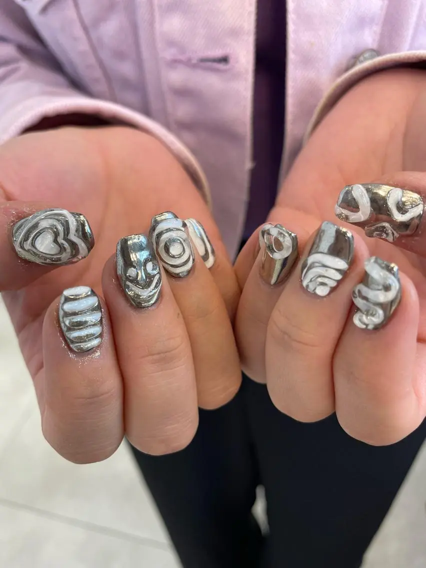 ネイル ハンドネイル なぽ ❤︎長さだし / 韓国nailのネイルデザイン