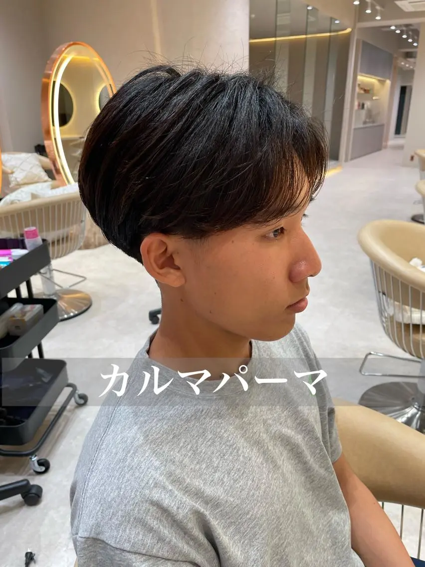 パーマ メンズ カット パーマ 大人メンズパーマ メンズ特化　萱原大幹のヘアスタイル