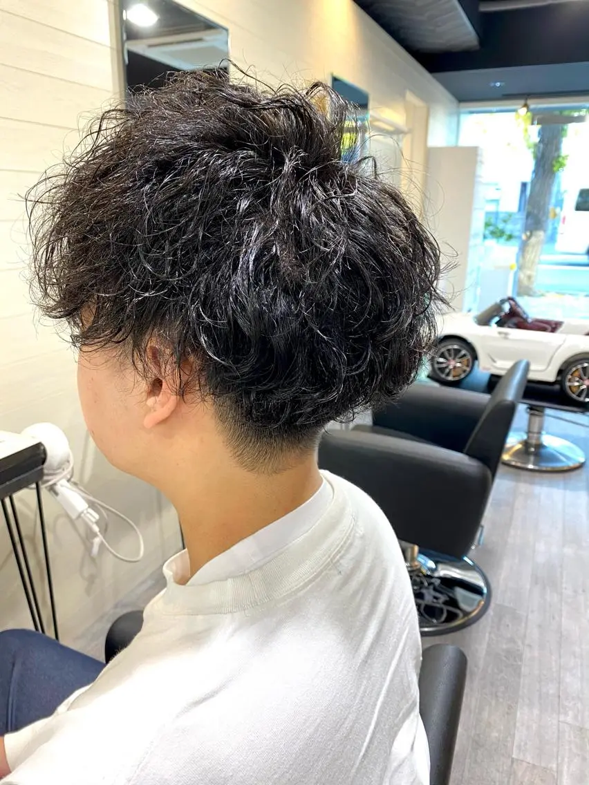 パーマ メンズ パーマ 先着1名様限定 カット無料のヘアスタイル