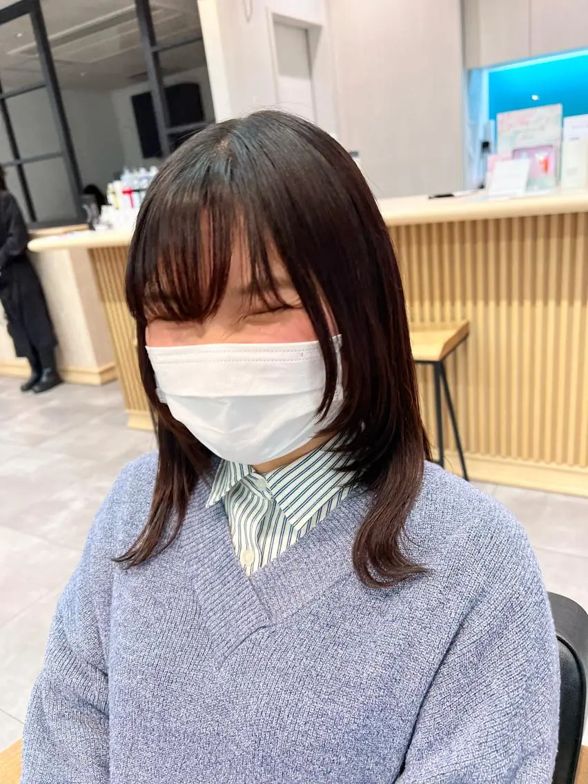 ミディアム 🌞レイヤー×カラー 前川那津美🌞のヘアスタイル