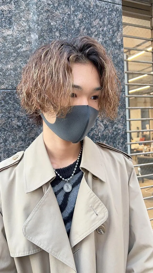 ミディアム カット パーマ トリートメント ヘアセット お悩み×垢抜け特化 KAYA/渋谷のヘアスタイル