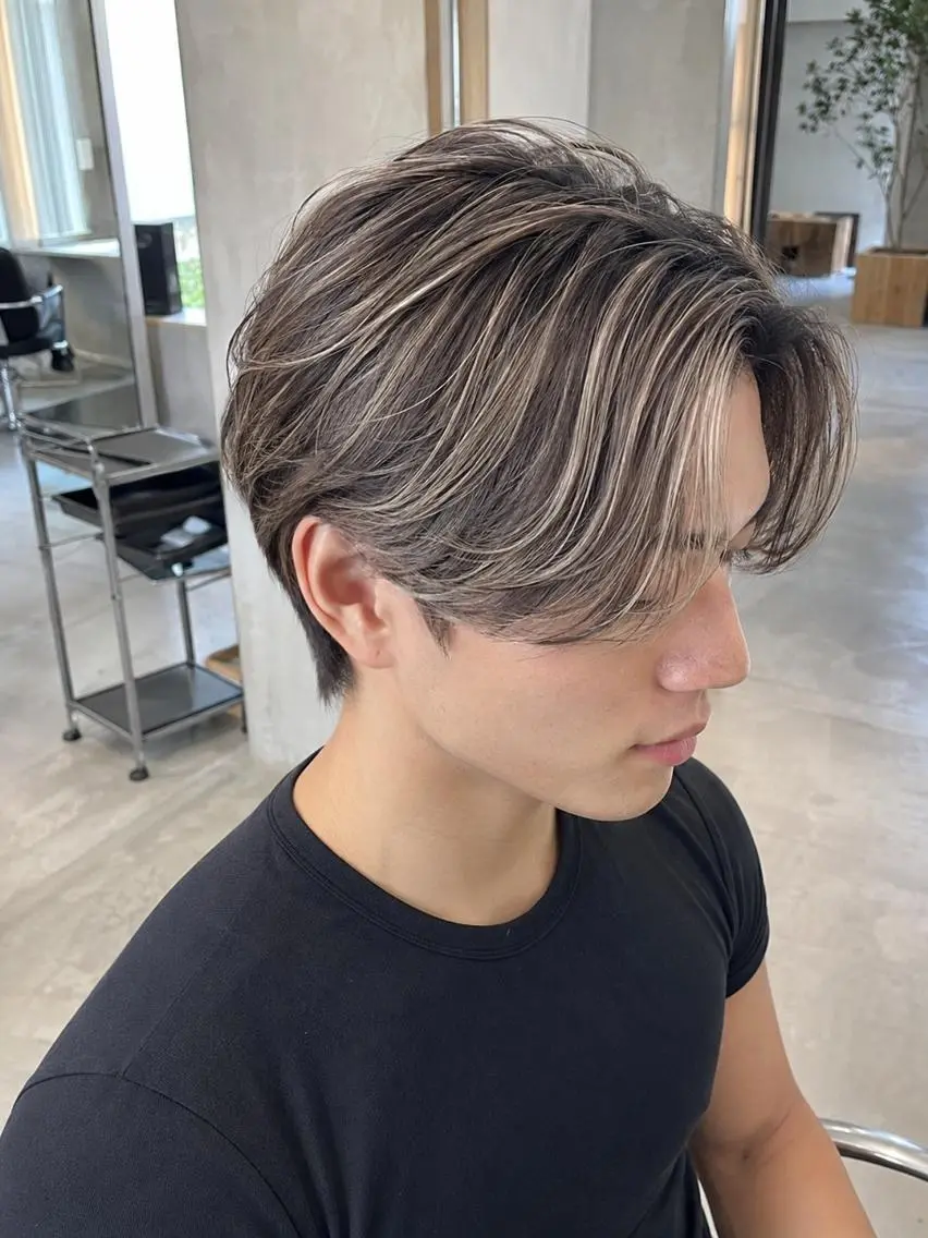 ショート カラー メンズ YUU💚髪質改善 🤎ダブルカラー✨のヘアスタイル