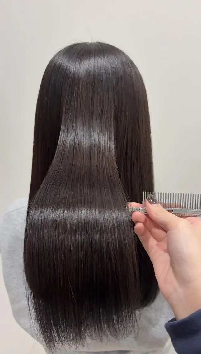カラー ロング カット ヘアカラー トリートメント 柔らかハイトーン/ 美髪💙ྀི/ミナルのヘアスタイル