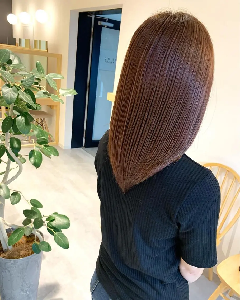 ミディアム カラー ベージュカラー ピンクカラー ピンクベージュ カット ヘアカラー トリートメント 寺山 雄哉のヘアスタイル