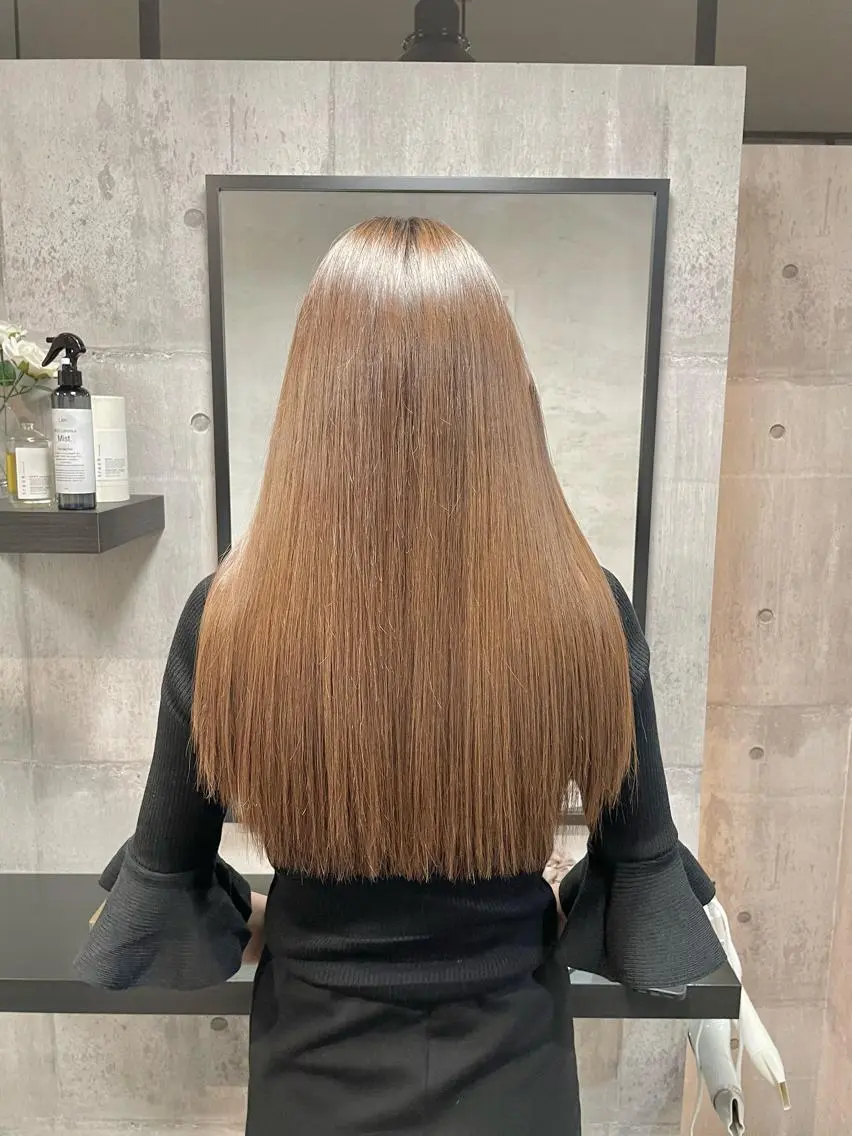 ロング 髪質改善 トリートメント 酸熱トリートメント カット 👑髪質改善カラー 中垣斗希のヘアスタイル