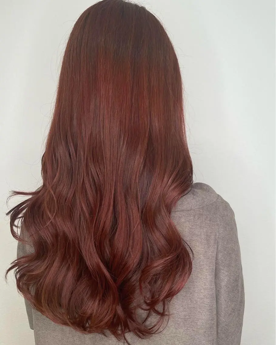 ロング カラー アッシュ ブラウンカラー カシス 透明感カラー グラデーションカラー カット ヘアカラー トリートメント 河合秀明/ショート /ボブ/レイヤーのヘアスタイル