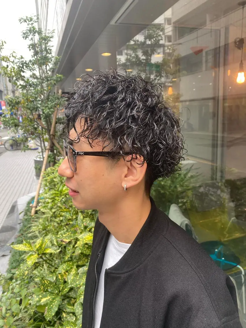ショート パーマ メンズ メンズパーマ ツイストスパイラルパーマ スパイラルパーマ Riganuts王子 Hayato✂︎のヘアスタイル