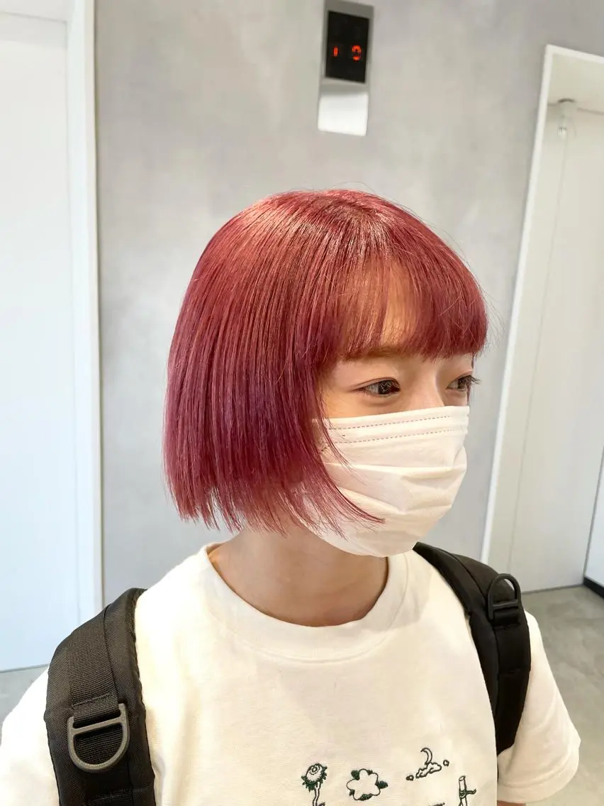 ショート カラー ハイトーン×レイヤー /遠藤将太のヘアスタイル