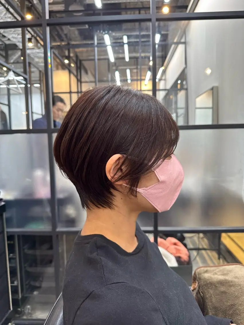 ショート カラー カット トリートメント ヘッドスパ 韓国レイヤー✨ yasuko銀座のヘアスタイル