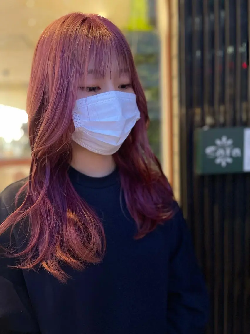 ロング カラー 🇰🇷韓国ヘア 🇰🇷ナミユウのヘアスタイル