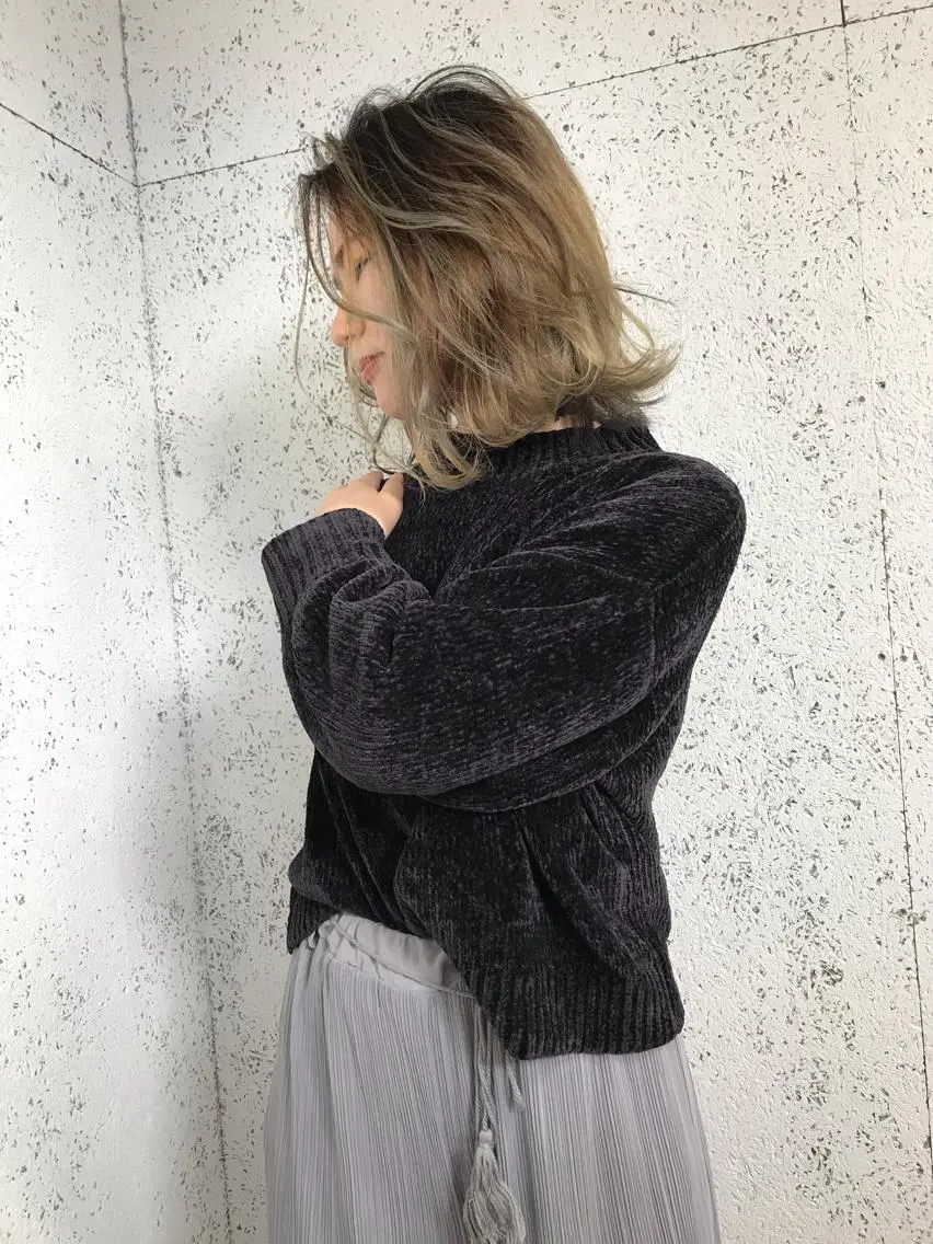 ミディアム カラー カット ヘアカラー トリートメント KOOKI スティードトーキョーのヘアスタイル