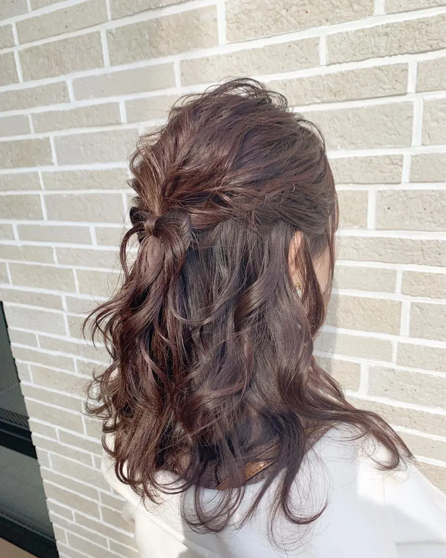 セミロング カラー パーマ ヘアアレンジ メンズ Amelie yunのヘアスタイル