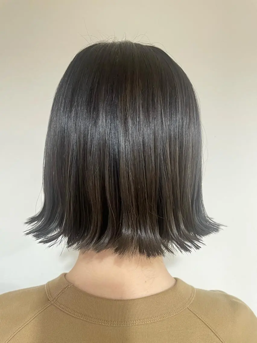 ショート ボブ 外ハネヘア MIKU ナチュラルヘア✂️✨のヘアスタイル