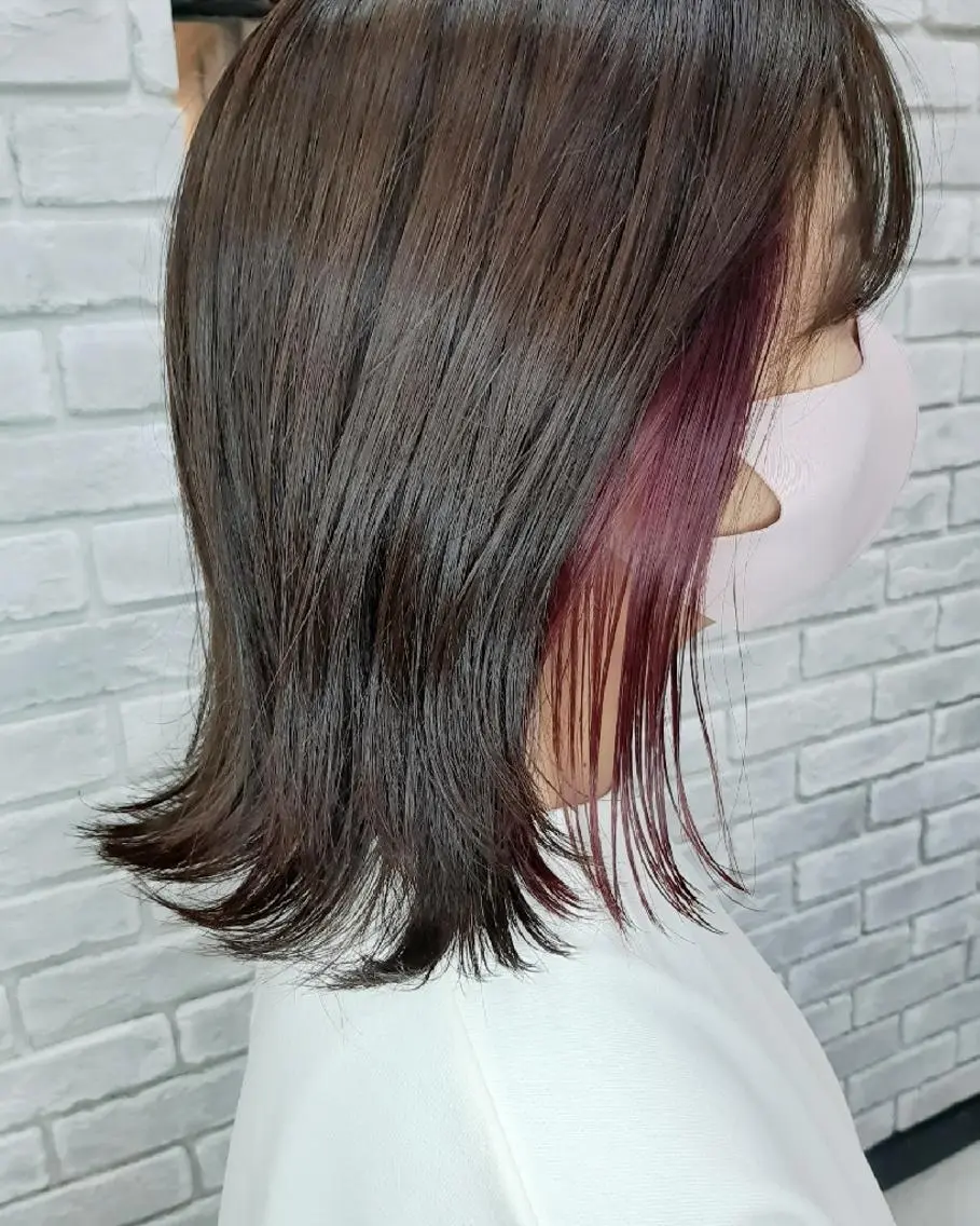 ミディアム カラー カット ヘアカラー トリートメント 井谷 圭吾【天理】のヘアスタイル