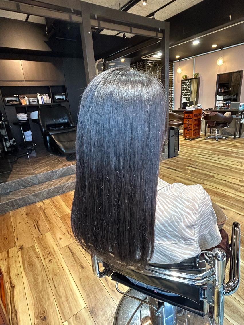 ロング トリートメント ほんだ りおんのヘアスタイル