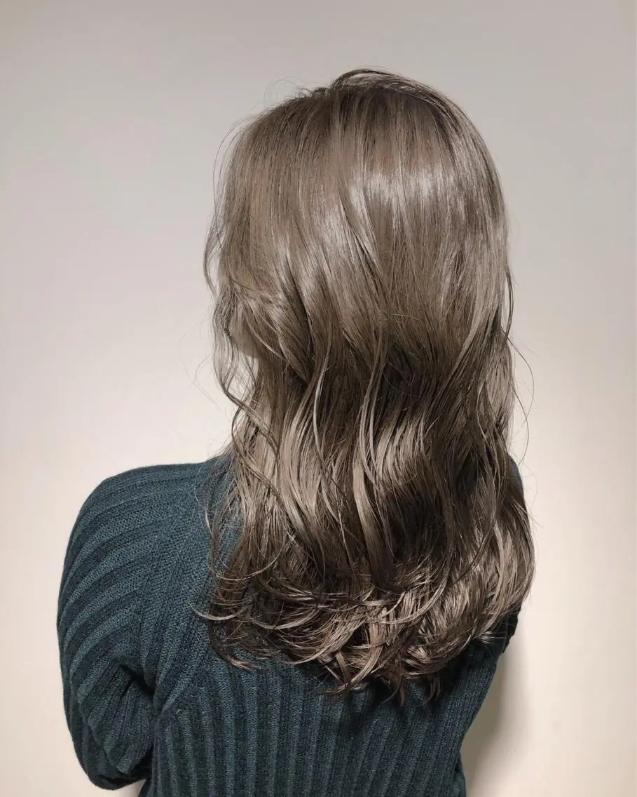ミディアム カラー 𓍯柔らかhair 𓍯 yukinoのヘアスタイル