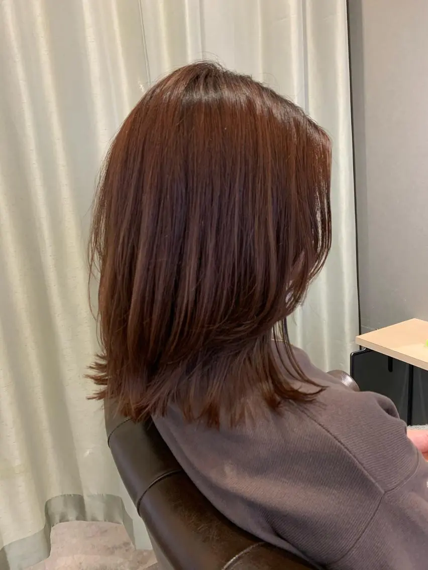 ミディアム カラー i'll 未空のヘアスタイル