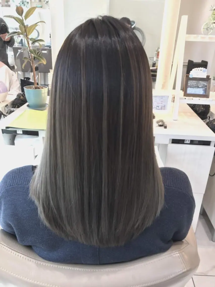 カラー セミロング 髪質改善 ヘアカラー トリートメント 高橋凜/髪質改善/ 縮毛矯正/カラーのヘアスタイル