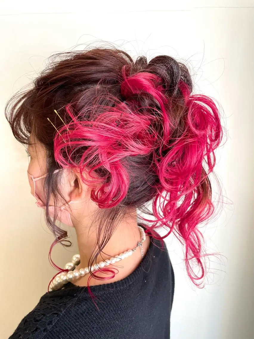 カラー ヘアアレンジ ヘアカラー 《インナーカラー》 YAMADAのヘアスタイル