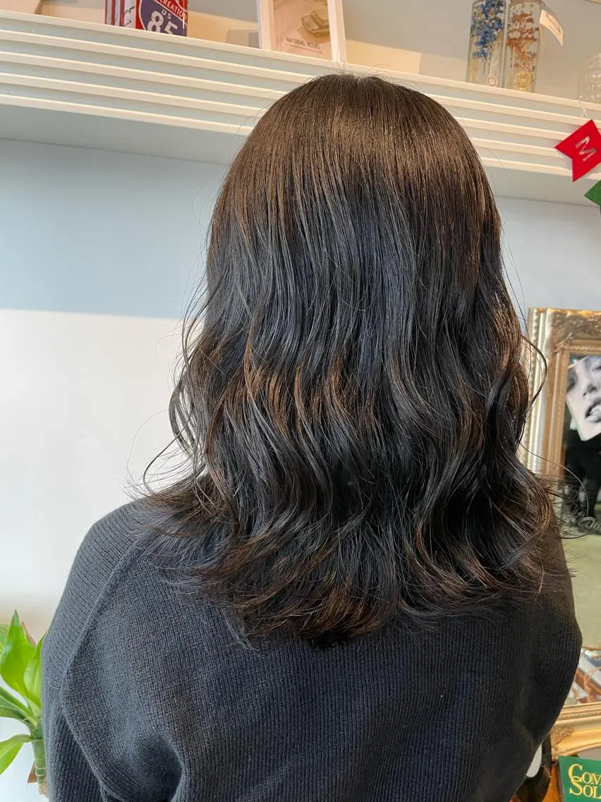セミロング カラー ココアグレージュ グレージュ 💐パーソナルカラー /市橋加菜💐のヘアスタイル