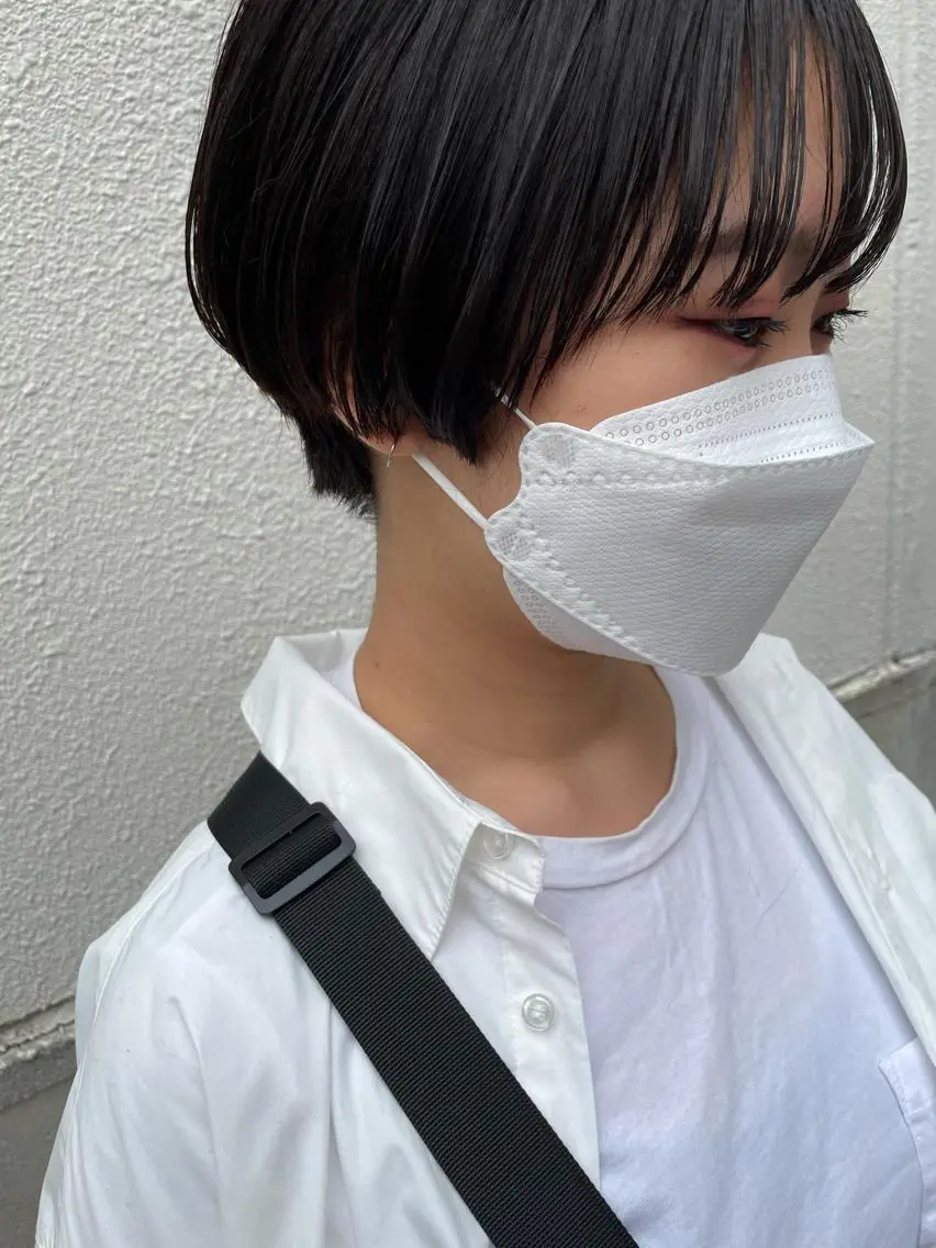 ショート ショートヘア カット 縮毛矯正 トリートメント ayane⭐️ボブ・ ショート・パーマのヘアスタイル