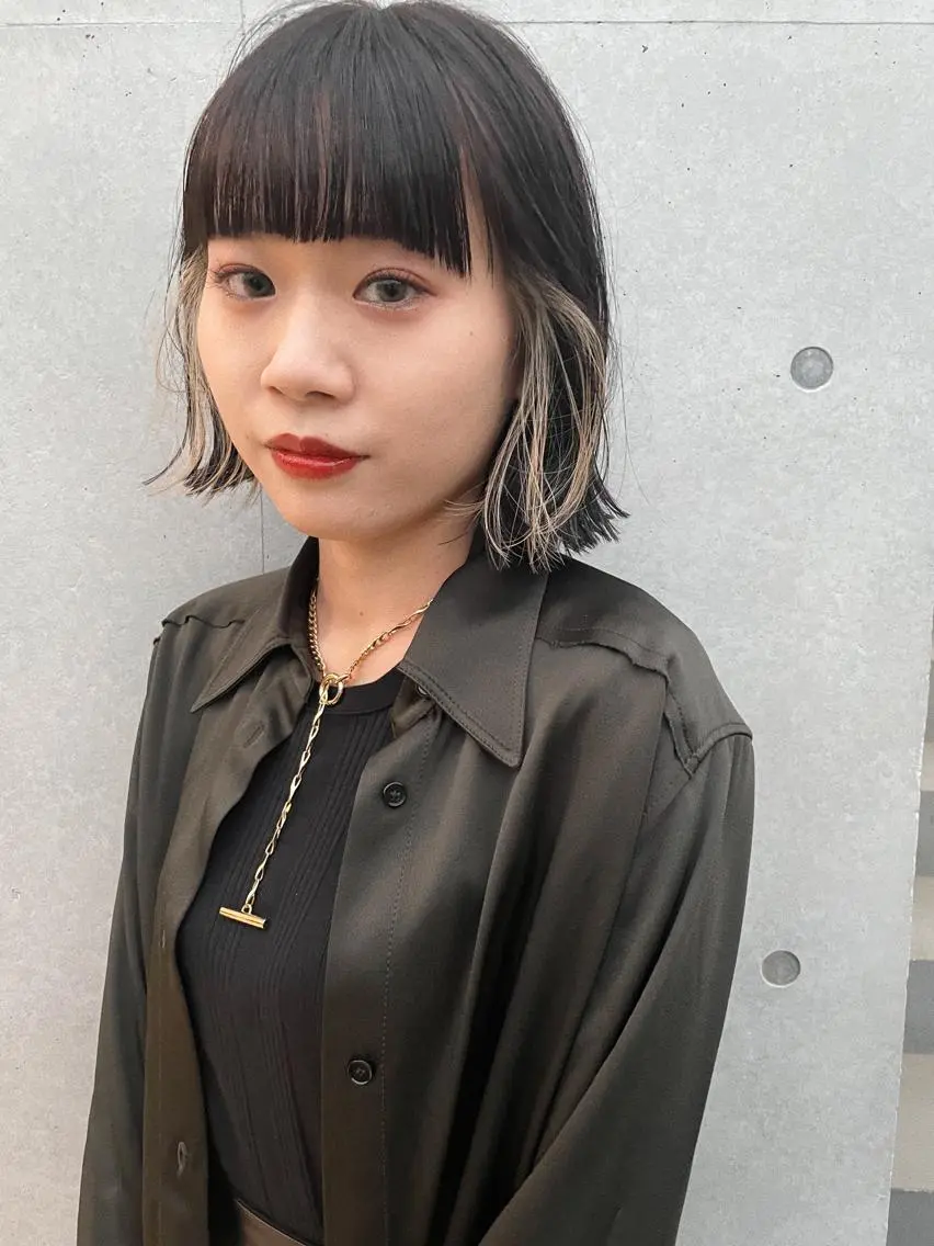 ショート カラー インナーカラー カット ヘアカラー トリートメント センスをお届けします 大谷将生infpのヘアスタイル