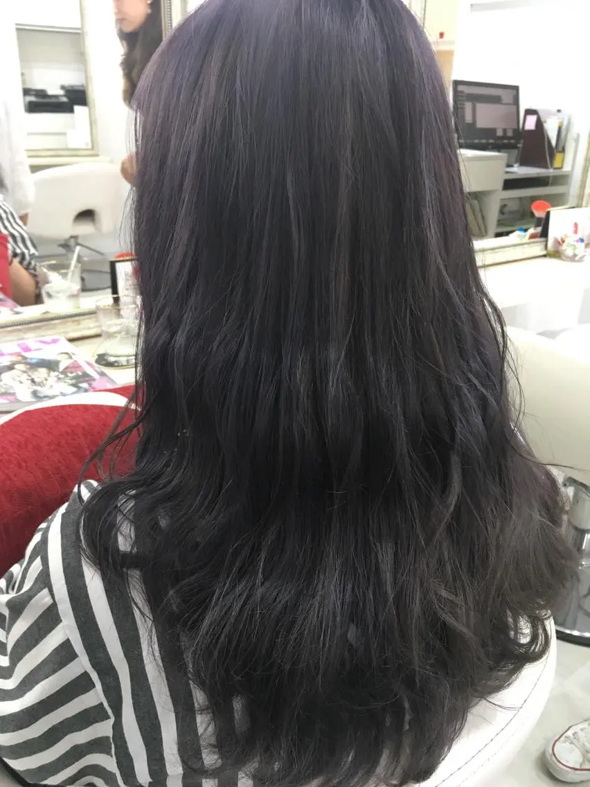 セミロング カラー 髪質改善 中川 翔のヘアスタイル