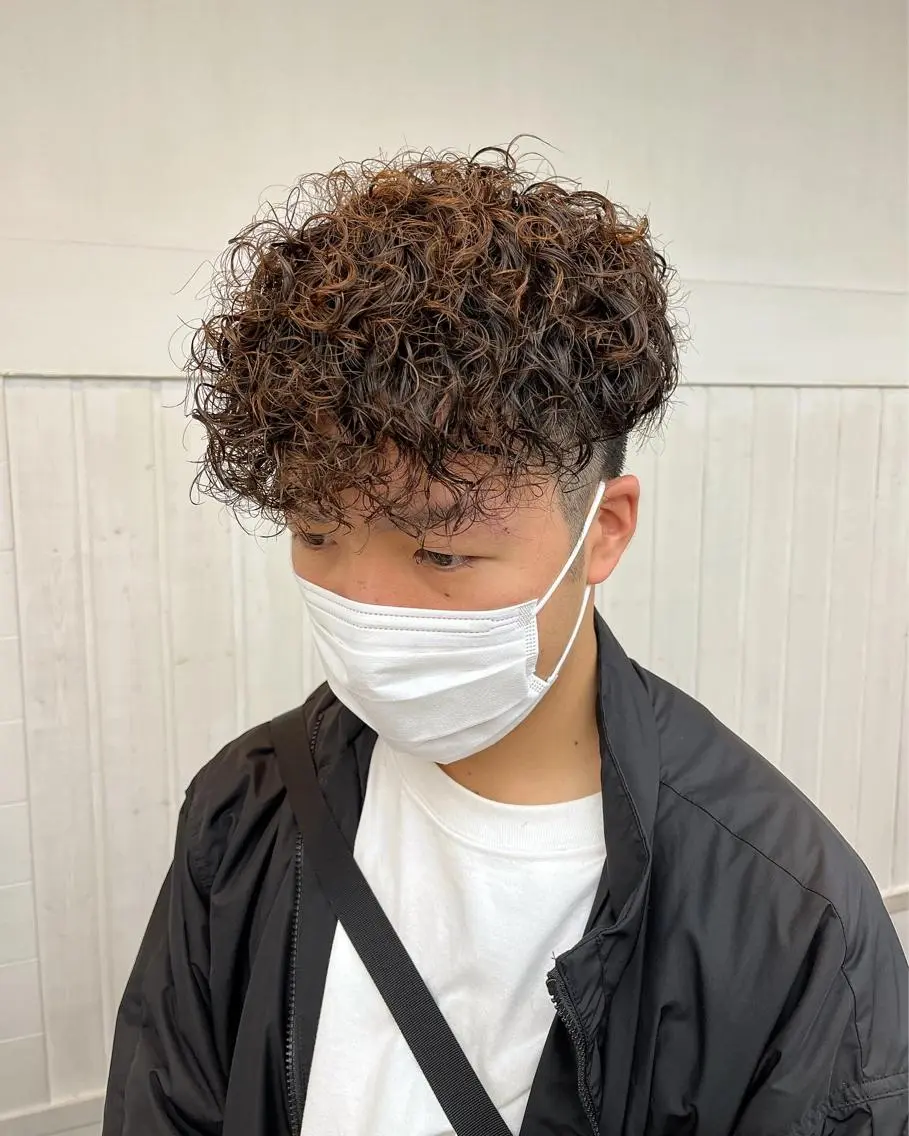ショート カラー パーマ ヘアアレンジ メンズ ヘアカラー トリートメント 💎髪質改善特化💎 RUITOのヘアスタイル