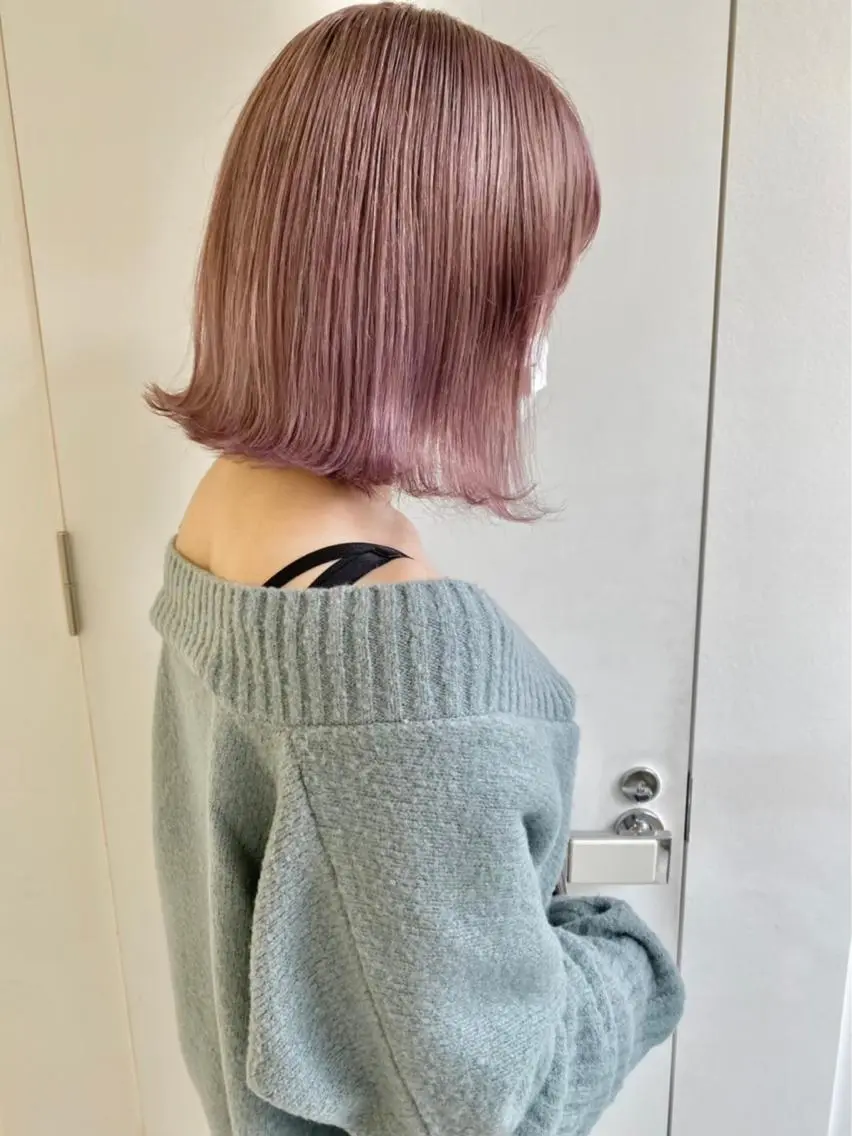 セミロング カラー Okamura Chisatoのヘアスタイル