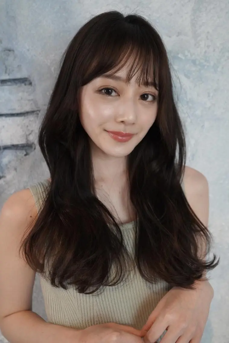 ロング カラー カット ヘアカラー トリートメント ANGELICA JR和歌山店のヘアスタイル