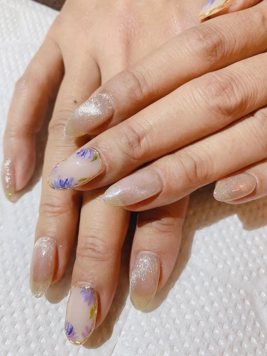 ロング shandy nailのネイルデザイン