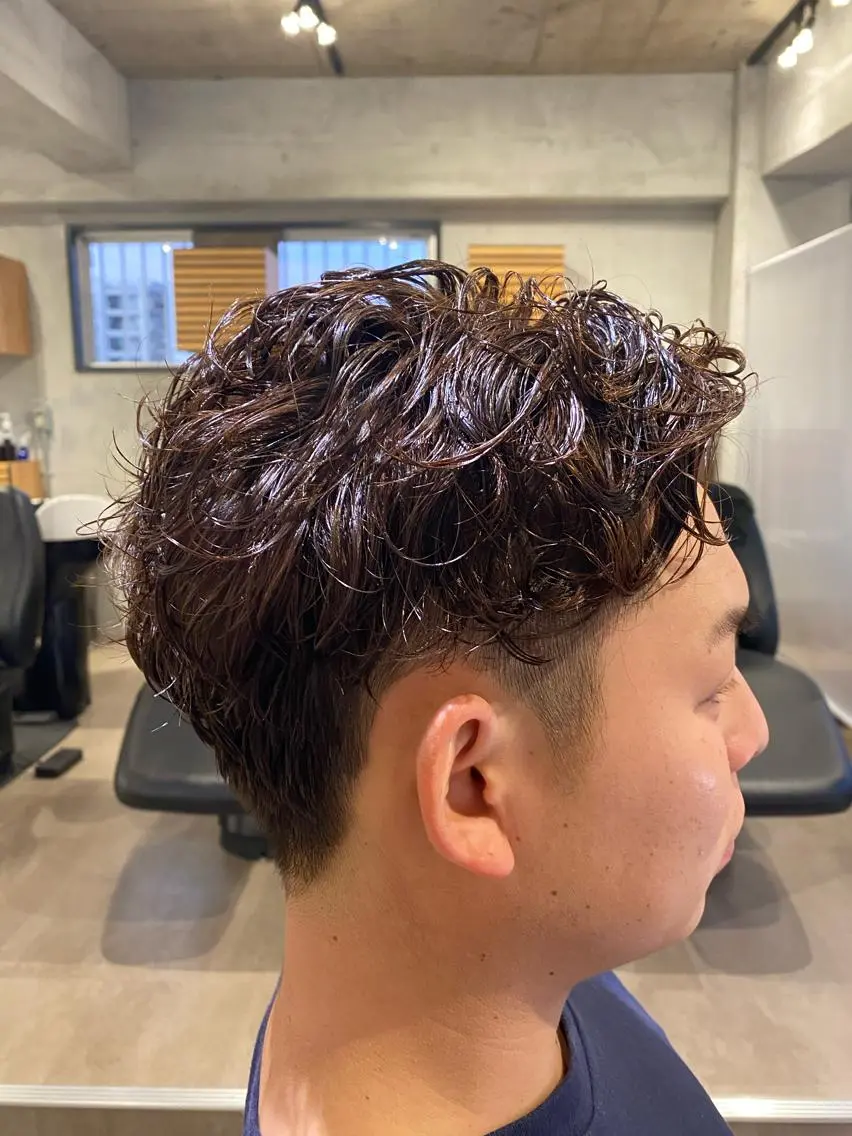 パーマ メンズ スナップフォト確認 お願いします!竹内のヘアスタイル