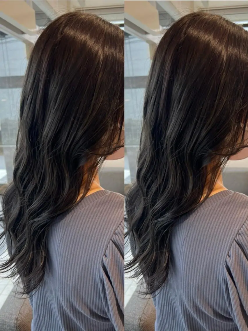 ミディアム カラー ヘアカラー トリートメント TELA HAIRのヘアスタイル