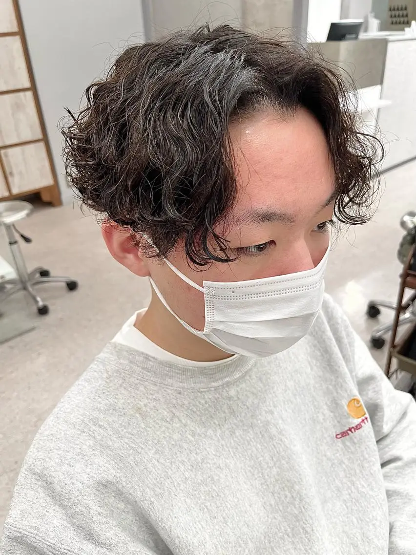 パーマ メンズ カット パーマ 🍐シャドウパーマ メンズ特化/守岡🍐のヘアスタイル